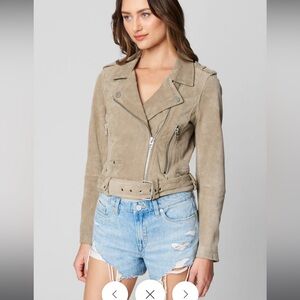 Blank NYC suede moto jacket L